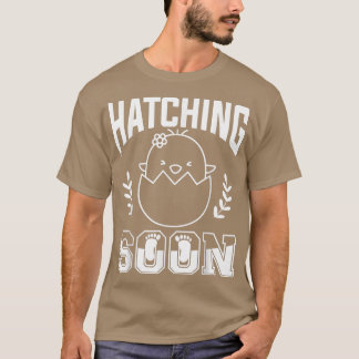 Hatching Snel Zwangerschap Aankondiging Geslacht T-shirt