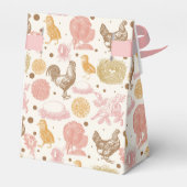 Hatching Soon" Baby Meisje Baby shower Bedankdoosjes (Achterkant)