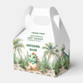 Hatching Soon Boy Baby Favoriet Box Gepersonalisee Bedankdoosjes (Voorkant Zijde)