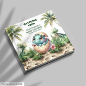 Hatching Soon Boy Baby gastenboek Keepsake