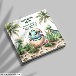 Hatching Soon Boy Baby gastenboek Keepsake