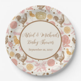 Hatching Soon Chicken Girl Baby shower Papieren Bordje