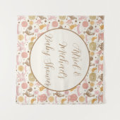 Hatching Soon Chicken Girl Baby shower Wandkleed (Voorkant (horizontaal))