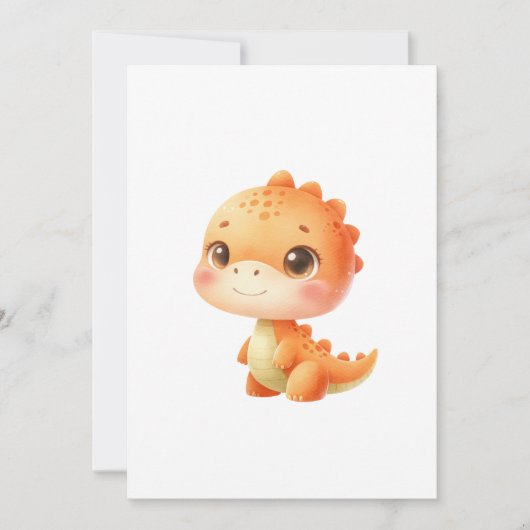 Hatching Soon Dinosaur Baby Shower Gender Neutral Kaart (Voorkant)