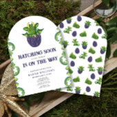 Hatching Soon Gender Neutral Dragon Baby shower Kaart