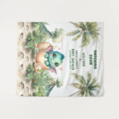 Hatching Soon Gepersonaliseerde Baby shower Banner Wandkleed (Voorkant (horizontaal))