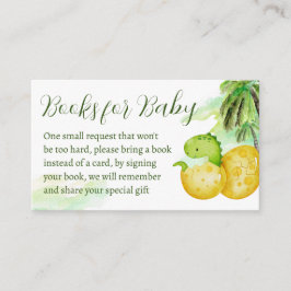 Hatching soon groene baby dinosaurus boeken voor b informatiekaartje