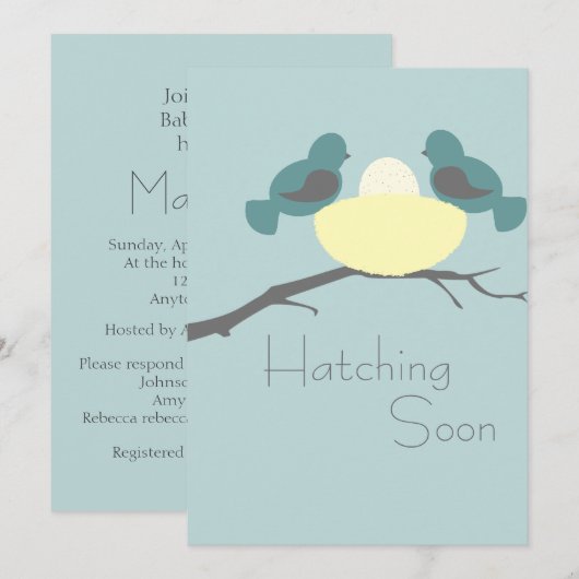 Hatching Soon Kaart (Voorkant / Achterkant)