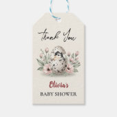 Hatching Soon Rustic Baby Chick Baby shower Cadeaulabel (Voorkant)