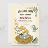 "Hatching Soon" Schattige Baby Bird Baby shower Kaart (Voorkant)