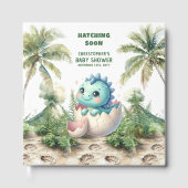 Hatching Soon Schattige Dinosaur gastenboek (Voorkant)