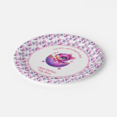 "Hatching Soon" Schattigee dinosaurus Baby shower Papieren Bordje (Gekanteld)