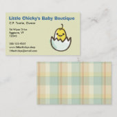 Hatching Yellow Chick Visitekaartje (Voorkant / Achterkant)
