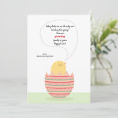 Hatchling Chick Zwangerschap Aankondiging (Staand voorkant)