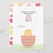 Hatchling Chick Zwangerschap Aankondiging (Voorkant / Achterkant)