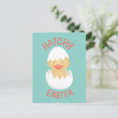 Hatchy Easter schattig broedkuiken Briefkaart (Staand voorkant)