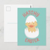 Hatchy Easter schattig broedkuiken Briefkaart (Voorkant / Achterkant)