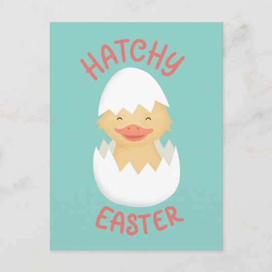 Hatchy Easter schattig broedkuiken Briefkaart (Voorkant)