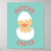 Hatchy Easter schattig broedkuiken Poster (Voorkant)