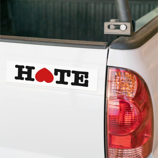 HATE BUMPERSTICKER (Op Truck)