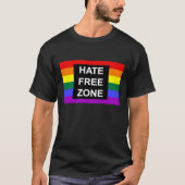 Hate Free Zone T-shirt (Voorkant)