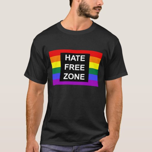 Hate Free Zone T-shirt (Voorkant)