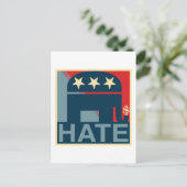 Hate-Gop Briefkaart (Staand voorkant)