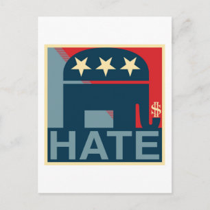Hate-Gop Briefkaart