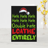 Hate Hate Double Hate Loathe Entirely Funny Christ Kaart (Gele Bloem)