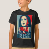 Hate Heal Grow Rise President Kamala Harris Campai T-shirt (Voorkant)