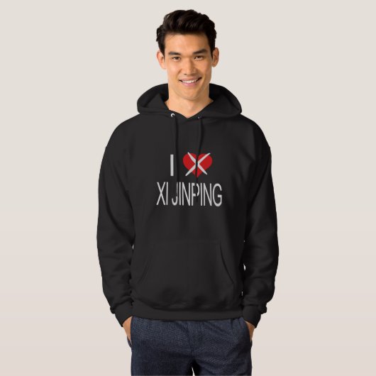 HATE HEART Xi Jinping Hoodie (Voorkant volledig)