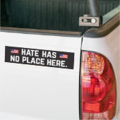 Hate heeft hier geen plaats bumpersticker (Op Truck)