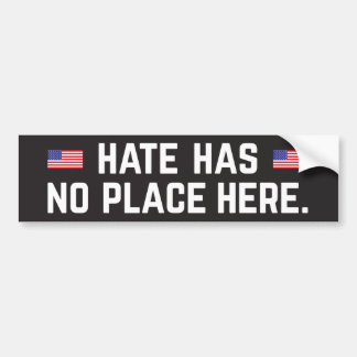 Hate heeft hier geen plaats bumpersticker