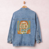 Hate Heeft Hier Geen Thuis Retro Regenboog Denim Jacket (Hangar)