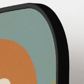 Hate Heeft Hier Geen Thuis Retro Regenboog Pickleball Paddle (Links Detail)