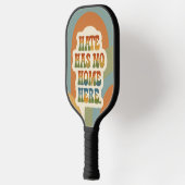 Hate Heeft Hier Geen Thuis Retro Regenboog Pickleball Paddle (Links)