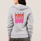 Hate in Love veranderen | Vrouwen met volle ritssl Hoodie (Achterkant)
