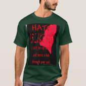 Hate is als zuur bloed T-shirt (Voorkant)