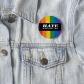 Hate is geen Bumpersticker voor familiewaarde Ronde Button 5,7 Cm (In situ)