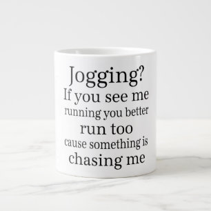 Hate Jogging Quote Grote Koffiekop