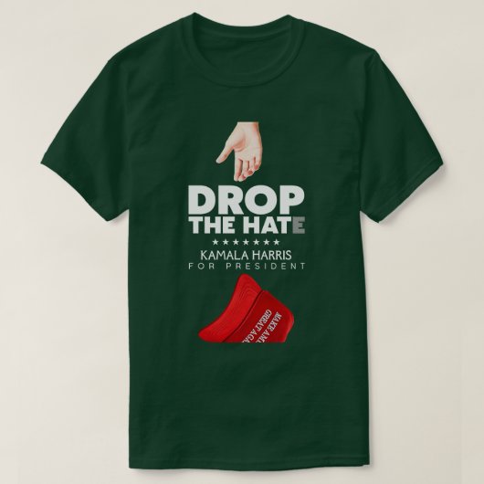 HATE Kamala voor 2024 T-shirt (Design voorkant)