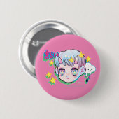 Hate (Kirai) 2¼-inch Button (Voorkant /achterkant)