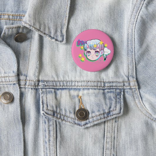 Hate (Kirai) 2¼-inch Button (In situ)