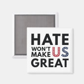 Hate maakt ons niet geweldig magneet (Voorkant / Achterkant)