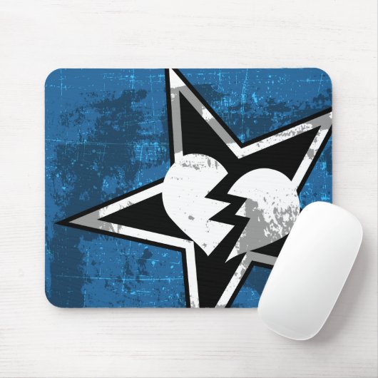 Hate Machine Gaming Mousepad (blauw) Muismat (Met muis)