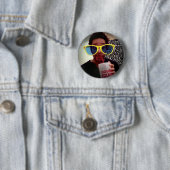 Hate me niet, Cuz, ik ben prachtig Ronde Button 5,7 Cm (In situ)