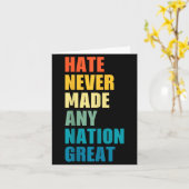 Hate Never Made Any Nation Great Anti-trump 2020 E Kaart (Gele Bloem)
