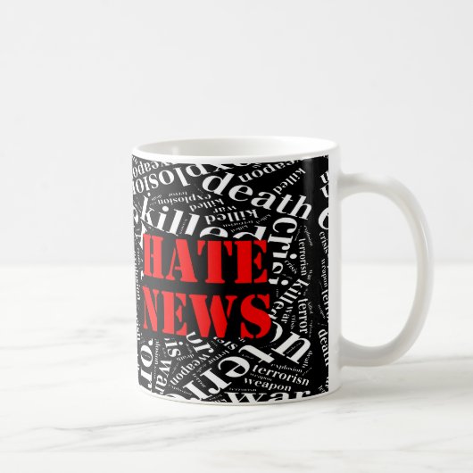 Hate news koffiemok (Rechts)