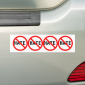Hate niet bumpersticker (Op auto)