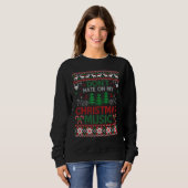 Hate op m'n kerstmuziek... lomp met kerstmis. trui (Voorkant volledig)